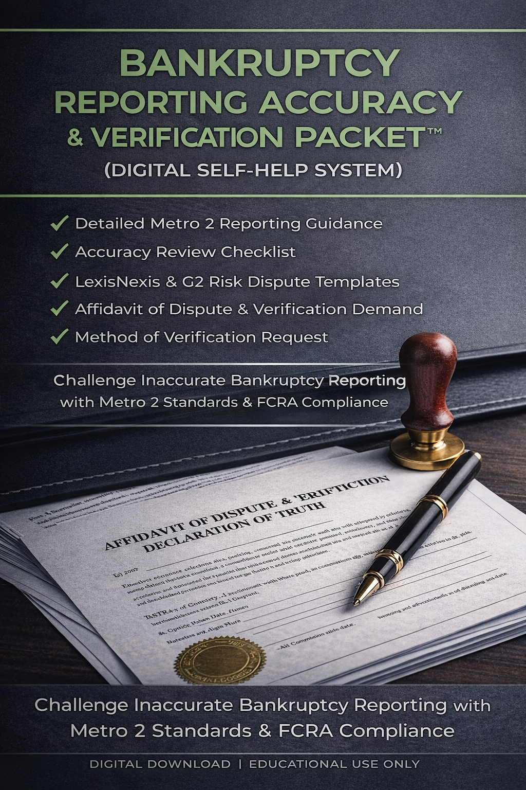 Bankruptcy Reporting Accuracy & Verification Packet™ – v2